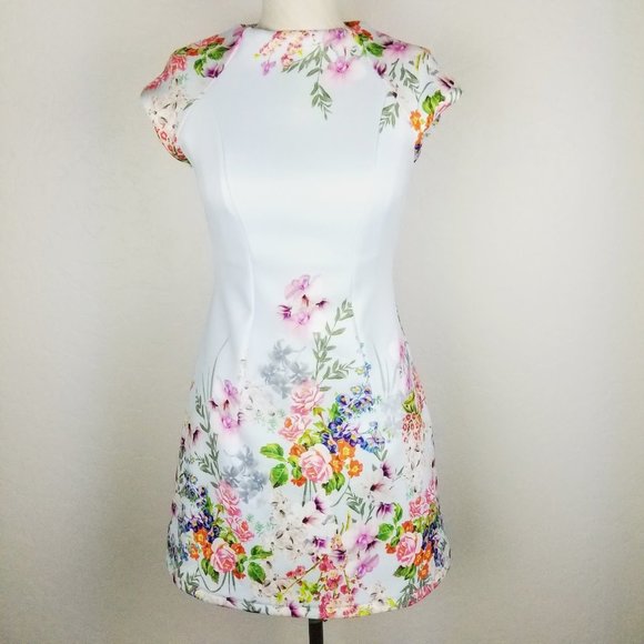 ASOS Dresses & Skirts - Asos Ponte Knit Floral Sheath Dress